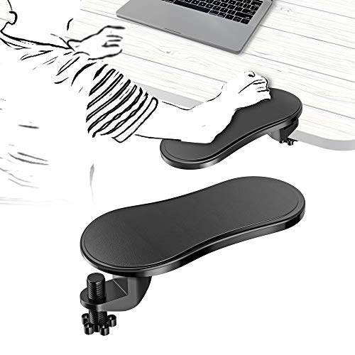 Reposamuñecas, Ankengs Ordenador Apoyabrazos para, ergonómico ajustable del escritorio de la computadora apoyabrazos, Ideal para Usar en el Hogar y la Oficina, reposabrazos de muñeca ajustable