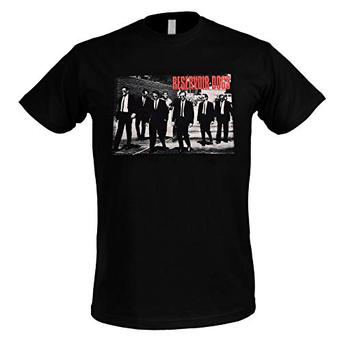 Reservoir Dogs Camiseta Hombre Movie Poster Algodón Negro - L Reservoir Dogs Camiseta Hombre Movie Poster Algodón Negro - L