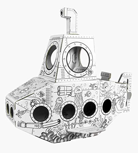 Ricco GL13429 Mini Submarino casa de Juegos de cartón