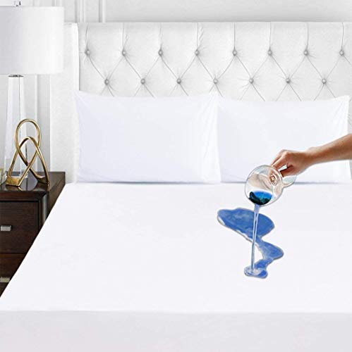 Richair Protector de colchón impermeable 80 x 160 cm – Protector transpirable de algodón, sábana bajera de colchón extensible, hipoalergénico, antiácaros, flexible y silencioso.