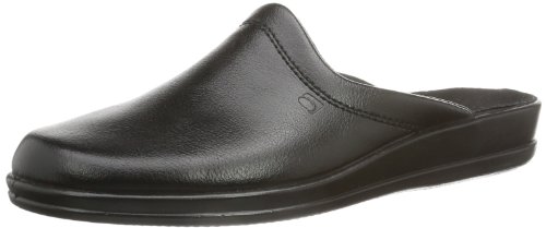 Rohde Lekeberg - Zapatillas de casa de Cuero Hombre, Color Negro, Talla 44 Rohde Lekeberg - Zapatillas de casa de Cuero Hombre, Color Negro, Talla 44