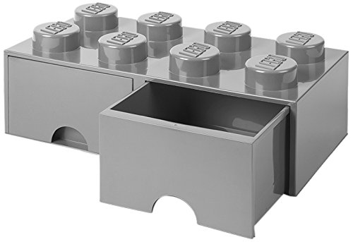 Room Copenhagen 40061740 Caja de Almacenaje Apilable con 2 Cajones, Ladrillo 8 pomos, 9.4 l, Gris (Medium Stone Grey), 50 x 25 x 18 cm Room Copenhagen 40061740 Caja de Almacenaje Apilable con 2 Cajones, Ladrillo 8 pomos, 9.4 l, Gris (Medium Stone Grey), 50 x 25 x 18 cm