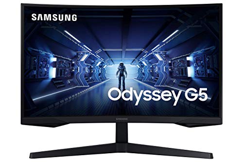 Samsung C27G53T - Monitor gaming curvo de 27'' WQHD (2560x1440, 16:9, 2500:1, 1000R, 144 Hz, 1 ms, 250 cd/m², HDR10, AMD FreeSync Premium) Negro