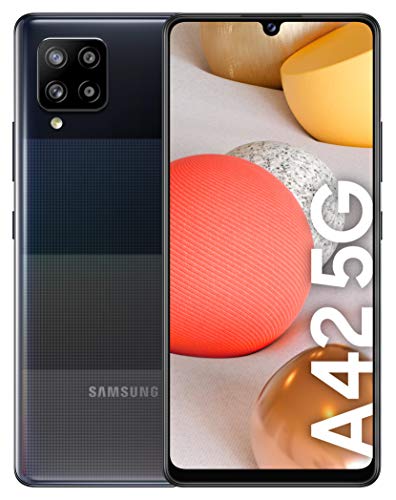 Samsung Galaxy A42 5G | Smartphone Android Libre de 6.6"" HD+ | 4G RAM 128GB Memoria Interna Ampliable | Batería 5.000 mAh y Carga rápida Color Negro [Versión española]
