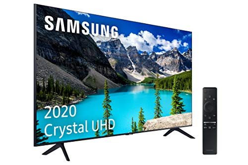 Samsung UHD 2020 75TU8005 - Smart TV de 75" 4K, HDR 10+, Crystal Display, Procesador 4K, PurColor, Sonido Inteligente, One Remote Control y Asistentes de Voz Integrados, con Alexa integrada