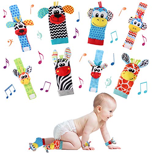 Seamuing Sonajeros de Muñeca Bebe Sonajero de Pies y Manos Juguetes de Desarrollo Animal lindo Calcetines Sonajero para 0-12 Meses Recién Nacido Niño Niñas Seamuing Sonajeros de Muñeca Bebe Sonajero de Pies y Manos Juguetes de Desarrollo Animal lindo Calcetines Sonajero para 0-12 Meses Recién Nacido Niño Niñas