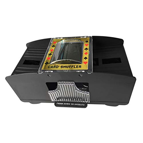 SHINROAD Juego de cartas de juego (2 barras), lanzador eléctrico a pilas para el juego de puentes, mezcla automática de póquer, juego mecánico, juego de cartas de plástico para torneos en casa SHINROAD Juego de cartas de juego (2 barras), lanzador eléctrico a pilas para el juego de puentes, mezcla automática de póquer, juego mecánico, juego de cartas de plástico para torneos en casa