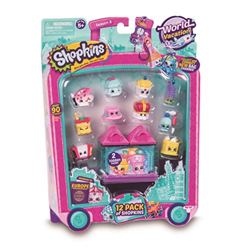 Shopkins - Pack de 12 muñecas (Giochi Preziosi HPK95011) , Modelos/colores Surtidos, 1 Unidad