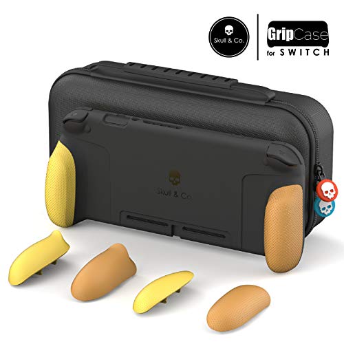 Skull & Co. GripCase Set: A Dockable Protective Case with Replaceable Grips [to fit All Hands Sizes] for Nintendo Switch - Pokemon Edition