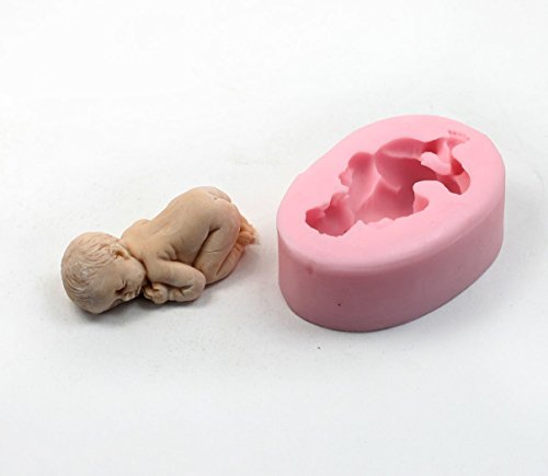 Sleeping Baby Silicone Mould by Turtle Products by Turtle Products
