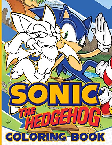Sonic The Hedgehog Coloring Book: Stunning Coloring Books For Kid And Adult Designed To Relax And Calm