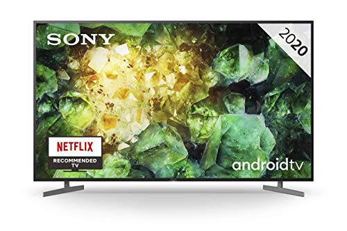 Sony KD-55XH8196 - HDR Android TV (procesador X1 4K HDR, Triluminos, X-Reality PRO, MotionFlow XR, X-Balanced Speaker, Dolby Vision, Dolby Atmos, mando con control por voz), Compatible con Alexa
