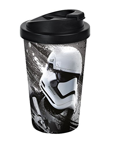 Star Wars Episodio VII, Stormtrooper Coffee to go Taza de plástico, multicolor, 9 x 9 x 17 cm