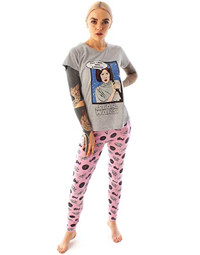 Star Wars Pijamas de Princesa Leia para Mujer Pantalones y Camiseta