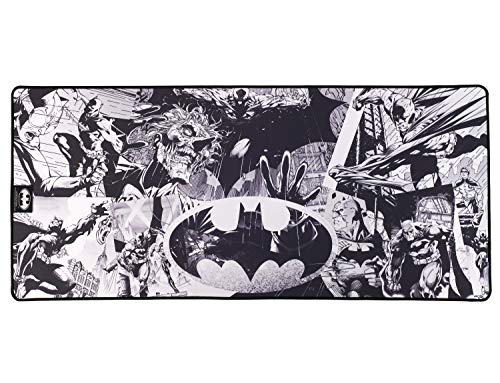 Subsonic Batman - Alfombrilla de ratón antideslizante XXL 90 mms x 40 mms con acabado de cuentas - Licencia oficial de la comisión DC (PS4) Subsonic Batman - Alfombrilla de ratón antideslizante XXL 90 mms x 40 mms con acabado de cuentas - Licencia oficial de la comisión DC (PS4)