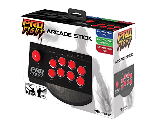 Subsonic - Pro Fight Arcade Stick (PS4, PS4 Slim, PS4 Pro, Xbox One, Xbox One S, PS3)