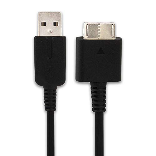 subtel® Cable USB Datos 1m Compatible con Sony PS Vita (PCH-1000 / PCH-1004) / PS Vita (PCH-1100 / PCH-1104) Cable de Carga System Connector a USB A 2.0 Negro conexión USB PVC