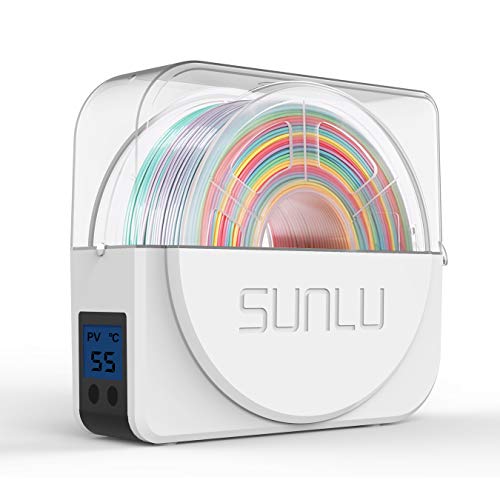 SUNLU Caja Soporte Secadora de Filamento 3D, Mantiene el Filamento Seco Durante la Impresión 3D, Caja Seca Almacenamiento Filamento Impresora 3D Compatible con Filamento de 1.75mm, 2.85mm y 3.00mm