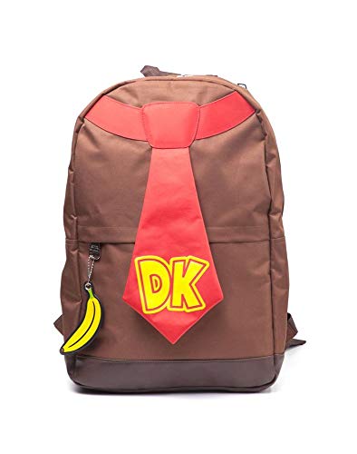 Super Mario Mochila Donkey Kong, Brown, 35,8 x 35,3 x 6,1 cm