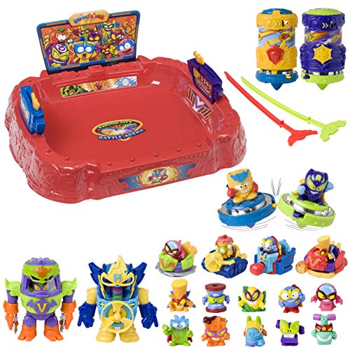 SuperThings Power Machines - Battle Spinners Arena y Pack Sorpresa 16 Sets | Contiene Battle Arena, 10 Sobres One Pack, 4 Power Jet y 2 PowerBot | Juguetes y Regalos para Niños Cumpleaños SuperThings Power Machines - Battle Spinners Arena y Pack Sorpresa 16 Sets | Contiene Battle Arena, 10 Sobres One Pack, 4 Power Jet y 2 PowerBot | Juguetes y Regalos para Niños Cumpleaños