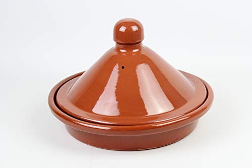 Tajin de barro esmaltado. MADE IN SPAIN. Medidas conjunto 32cm diámetro x 32cm altura.plato 32cm diámetro x 6 cm altura, de la tapa 29cm diámetro x 17cm altura. Tajin de barro esmaltado. MADE IN SPAIN. Medidas conjunto 32cm diámetro x 32cm altura.plato 32cm diámetro x 6 cm altura, de la tapa 29cm diámetro x 17cm altura.