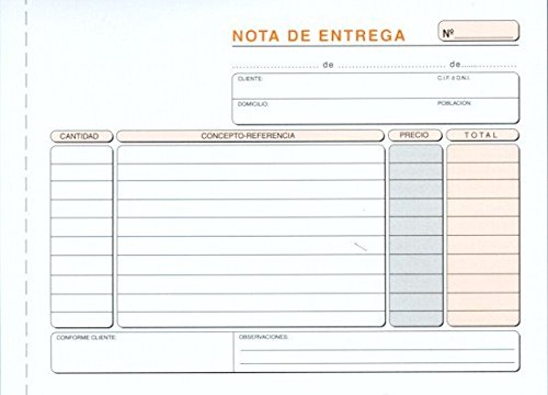 Talonario PRAXTON Notas De Entrega 4º Triplicado, Pack x5