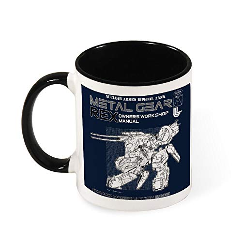 Taza de café de cerámica de Metal Gear sólido Rex Owners Workshop Manual de taller, regalo para mujeres, niñas, esposa, mamá, abuela, 11 oz
