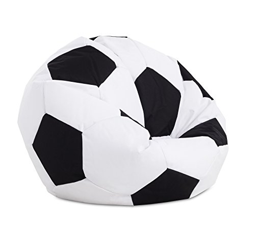 Textilhome - Balón PUF de Futbol Pelota de Puff, 90cm Diametro. Divertido, Resistente, Doble repunte. Textilhome - Balón PUF de Futbol Pelota de Puff, 90cm Diametro. Divertido, Resistente, Doble repunte.
