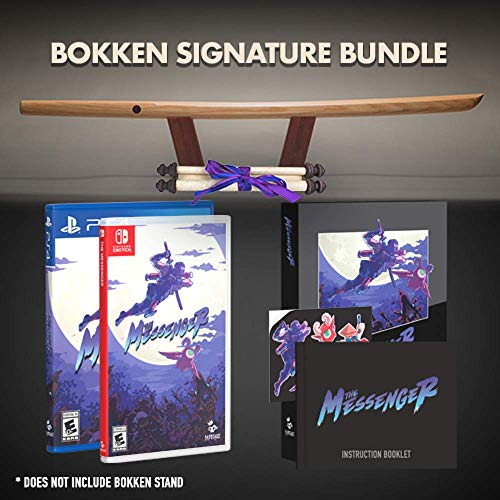 The Messenger [SWITCH + PS4] - Bokken Signature Bundle (sword + 2 games + signed scroll) 40 copies worldwide - Ultimate Collector