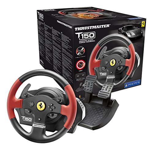 Thrustmaster T150 Ferrari Edition (Wheel incl. 2-Pedalset, Force Feedback, 270° - 1080°, PS4 / PS3 / PC)