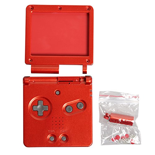 Timorn Reemplazola Cubierta Llena de la Cubierta del Caso de Shell para GBA SP Gameboy Advance SP (Vino Rojo)