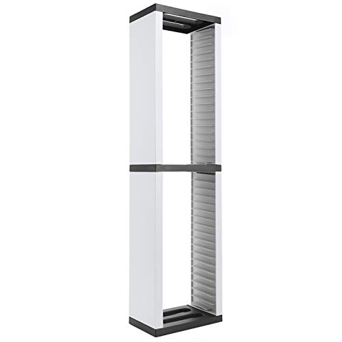 Torre de almacenamiento de estantes de CD, Estante de almacenamiento de discos de CD, Soporte protector de CD para 36 juegos, Torre de soporte de DVD/CD para PS5/Switch Torre de almacenamiento de estantes de CD, Estante de almacenamiento de discos de CD, Soporte protector de CD para 36 juegos, Torre de soporte de DVD/CD para PS5/Switch