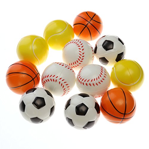 TOYMYTOY Bolas de deportes de espuma suave pelota de juego de interior al aire libre para los niños de 12 piezas TOYMYTOY Bolas de deportes de espuma suave pelota de juego de interior al aire libre para los niños de 12 piezas