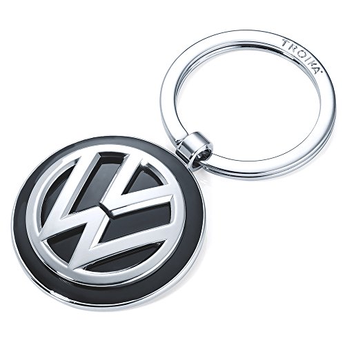 TROIKA Llavero KEYRING – KR16-05/VW Emblema VW 1 llavero además oficial licensed by Volkswagen – metal fundido brillante – Original