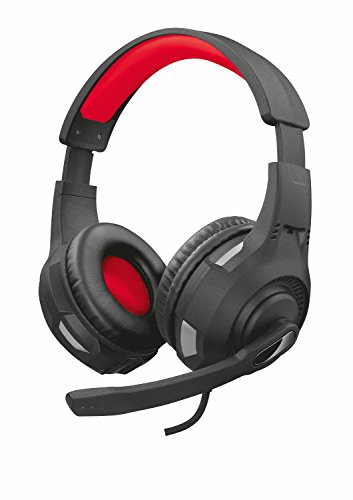 Trust Cascos Gaming GXT 307 Ravu Auriculares Gamer con Micrófono Plegable y Corto y Diadema Ajustable, Cable de 2 m, para PS4, PS5, PC, Nintendo Switch, Xbox One, Xbox Series X - Rosado