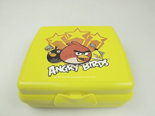 Tupperware to go Sandwich de caja Amarillo Angry Birds Pan Caja Pause Pan Depósito lata 9742