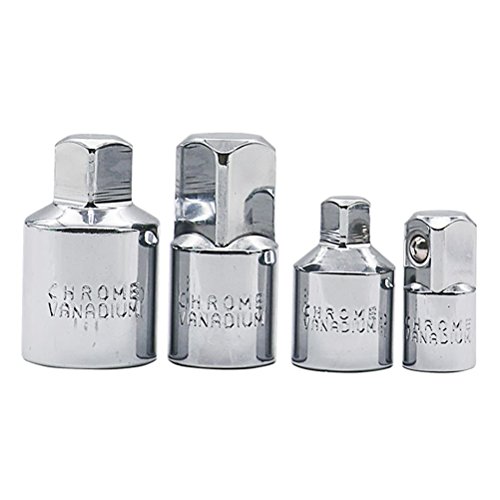 UKCOCO 4pcs Adaptador para Llave de Carraca de Vaso Juego de Adaptador de Reductor 1/4 3/8 1/2 UKCOCO 4pcs Adaptador para Llave de Carraca de Vaso Juego de Adaptador de Reductor 1/4 3/8 1/2