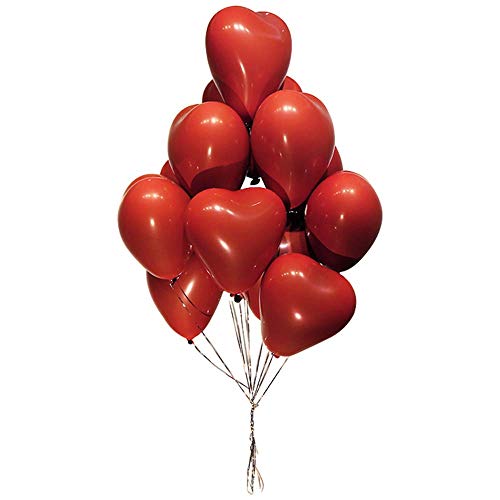 Unishop Kit de arco de globo redondo Globos Corazón Rojo Decoración Globos de Confeti para Bodas Decoración Fiestas día de San Valentín y Proponer (01)