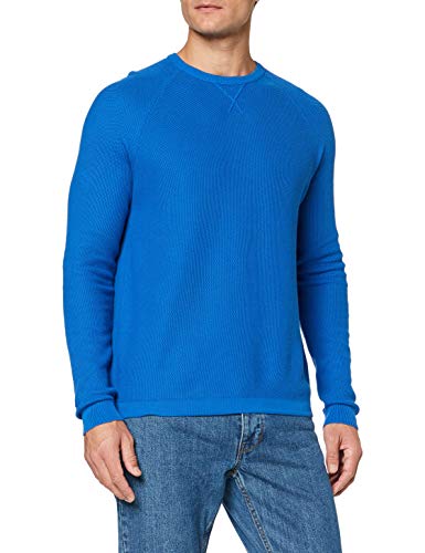 United Colors of Benetton Maglia G/c M/l Jersey, Azul (Olympian Blue 36u), Medium para Hombre