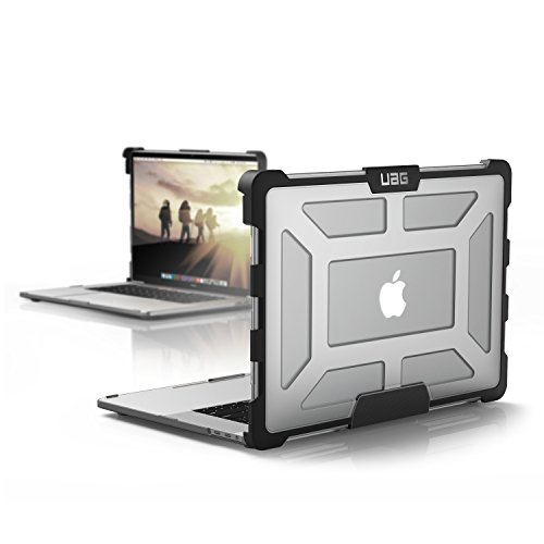 Urban Armor Gear Plasma para Apple MacBook Pro 15.4 (Late 2016 - Mid 2018) Funda con estándar Militar Estadounidense Case - Transparente/Negro