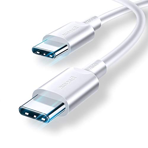 USB C a USB C Cable 2M,Baseus Cable PD 100W 20V / 5A Cargador Usb Tipo C Carga Rapida Compatible con iPad Pro 2020 2018,iPad air 4,MacBook Pro 2020/2019,Samsung Galaxy S20,Surface Book 2,USB-C Laptop