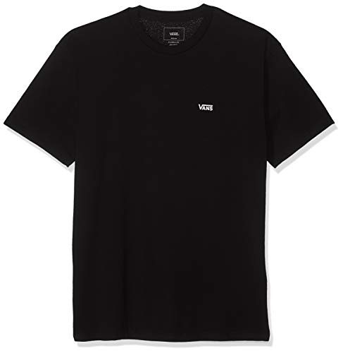 Vans Herren Left Chest Logo Tee T-Shirt, Schwarz (Black White Grey Melange), Medium