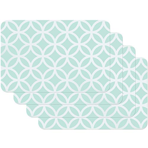 Venilia Mint Salvamanteles Circle Menta, Mantelería, Mantel Individual para el Comedor, Apto para Alimentos, 4 tajada, 45 x 30 cm, 59043, 30 x 45 cm Venilia Mint Salvamanteles Circle Menta, Mantelería, Mantel Individual para el Comedor, Apto para Alimentos, 4 tajada, 45 x 30 cm, 59043, 30 x 45 cm