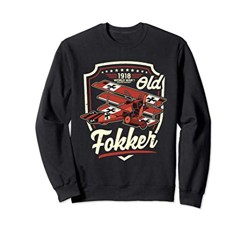 Viejo Fokker Avión de la Primera Guerra Mundial Fokker Sudadera