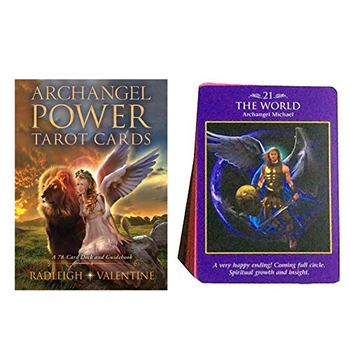 vogueyouth Archangel Power Tarot Cards: una baraja de 78 Cartas y una guía complementaria - Cartas de Juego de Mesa