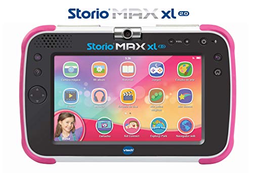 VTech Storio MAX XL 2.0 - Tablet educativo multifunción, color rosa (80-194657)