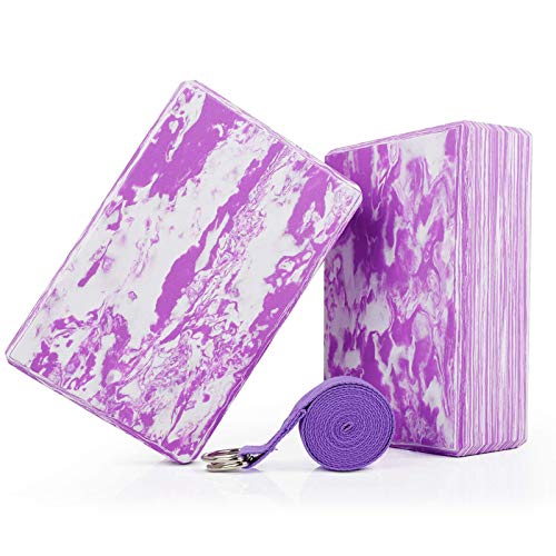 WayEee Bloques de Yoga 2 Unidades Yoga Block de Espuma EVA de Alta Densidad Ladrillo Yoga para Mejorar la Fuerza y Ayudar en el Equilibrio y la Flexibilidad Yoga Pilates Amantes (Violeta) WayEee Bloques de Yoga 2 Unidades Yoga Block de Espuma EVA de Alta Densidad Ladrillo Yoga para Mejorar la Fuerza y Ayudar en el Equilibrio y la Flexibilidad Yoga Pilates Amantes (Violeta)