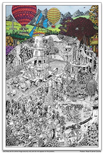 Wildergorn Posters de Jamie Courtier - El Camino de los Alfareros - Cartel Gigante para Colorear Gigante: 68cm x 100cm!