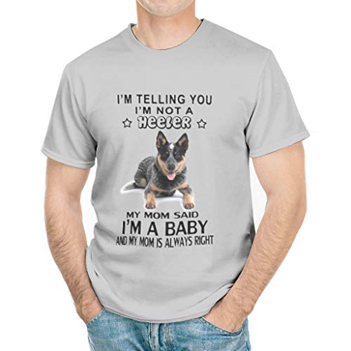 Wmeyiseyiy Camiseta de bebé Heeler para hombre clásica