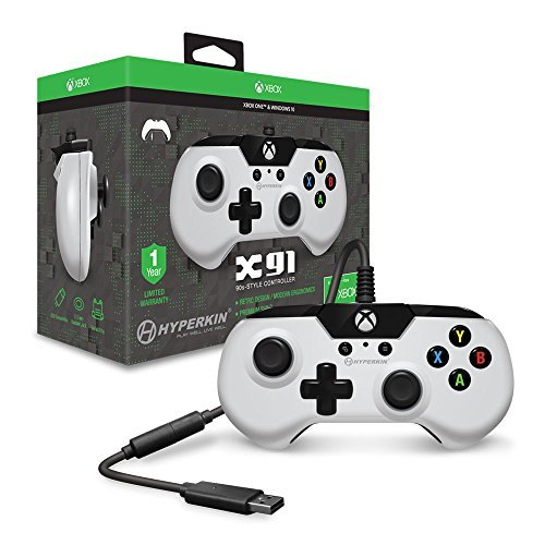 X91 Wired Controller for Xbox One/Windows 10 (White) - Hyperkin - Mando para Xbox One Blanco